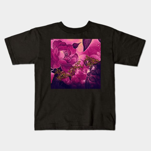 Wonderful floral design Kids T-Shirt by Nicky2342